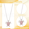 ANATTASOUL 8Pcs 8 Styles Sparkling Resin Tortoise Pendant Necklaces Set NJEW-AN0001-52-3