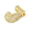 Rack Plating Brass Clear Cubic Zirconia Pendants KK-S378-01G-J-2