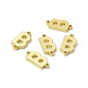 Rack Plating Brass Connector Charms KK-C007-38G-B-1