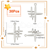 SUNNYCLUE 30Pcs Alloy Pendants PALLOY-SC0004-24-2