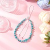 Synthetic Turquoise Mobile Straps HJEW-JM03327-01-1
