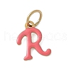304 Stainless Steel Enamel Charms STAS-G353-01G-R-1