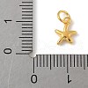 925 Sterling Silver Starfish Charms with Jump Rings STER-R013-01G-3