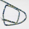 Electroplate Non-magnetic Synthetic Hematite Beads Strands G-J170B-3x3mm-05-2