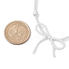 Bowknot Seed Beads Beaded Necklaces NJEW-TA00153-3