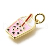 Brass Enamel Pendants KK-Z093-16G-2