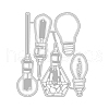 Lamp Bulb Set Carbon Steel Cutting Dies Stencils DIY-M011-28-1