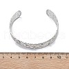 304 Stainless Steel Cuff Bangles for Women BJEW-B108-15P-5