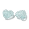 Drusy Heart Resin Rhinestone Beads RESI-C038-01-3