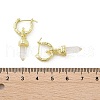 Natural Quartz Crystal Hoop Earrings EJEW-P306-01G-08-5