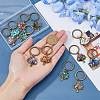 Natural & Synthetic Gemstone Keychain KEYC-FH00014-3