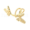 Brass Micro Pave Cubic Zirconia Pendants KK-V008-29G-2
