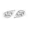 Non-Tarnish 201 Stainless Steel Pendants STAS-N090-LA900-1-3