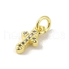 Brass Micro Pave Cubic Zirconia Charms KK-M283-20F-01-2