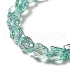 Electroplate Transparent Glass Beads Strand GLAA-G088-01A-3