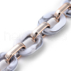 Imitation Gemstone Style Acrylic Handmade Cable Chains AJEW-JB00517-03-2