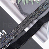 Gold and Silver Sparkle Elastic Side Nylon Ribbon NWIR-O010-01E-4