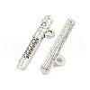 Tibetan Style Zinc Alloy Flute Pendants X-TIBEP-R334-327AS-RS-2