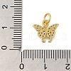 Rack Plating Brass Micro Pave Cubic Zirconia Charms KK-I716-05G-3