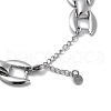Non-Tarnish 304 Stainless Steel Link Chain Necklaces for Men NJEW-Q340-10P-3