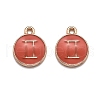 Alloy Enamel Pendants ENAM-S124-01B-12I-1