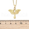 Moon Moth 304 Stainless Steel Pendant Necklaces NJEW-M096-22G-3