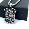 Mythical Greek Stainless Steel Medusa Gothic Pendant Necklaces for Men and Women Fashion Jewelry KQ4784-4