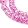 Spray Painted Imitation Jade Glass Beads Strands GLAA-P058-01B-01-3