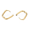 Ion Plating(IP) 304 Stainless Steel Oval Hoop Earrings EJEW-ZX005-15G-3