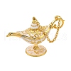 Alloy Enamel Tea Pot Home Display Decoration DJEW-Z010-01G-01-1