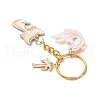 5Pcs Alloy Acrylic Cat Goldfish Keychains KEYC-JKC01214-6
