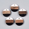 Resin & Walnut Wood Pendants RESI-T057-35M-2