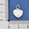 925 Sterling Silver Heart with Capital Letter Charms STER-S009-13I-S-3