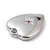 Brass Micro Pave Cubic Zirconia Charms ZIRC-I054-14P-01-2