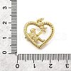 Brass Micro Pave Cubic Zirconia Pendants KK-F896-02G-3