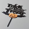 Acrylic Pumpkin & Word Cake Insert Card Decoration DIY-H109-06-1