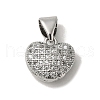 Brass Micro Pave Cubic Zirconia Charms KK-C058-06P-1