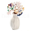 Mother's Day Natural Mixed Stone Chips Money Tree Decorations DJEW-C016-01K-1
