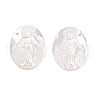 Natural White Shell Mother of Pearl Shell Pendants SSHEL-S264-010-4
