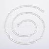 304 Stainless Steel Curb Chain Necklace NJEW-H453-05S-1
