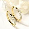 304 Stainless Steel Micro Pave Clear Cubic Zirconia Huggie Hoop Earrings EJEW-C096-01H-G01-1