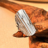 Oval 304 Stainless Steel Chunky Cuff Rings RJEW-S626-05P-1