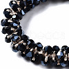 Faceted Glass Beads Stretch Bracelets BJEW-S144-001A-02-3