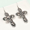 Alloy Glass Dangle Earrings for Women EJEW-U053-03AS-01-3