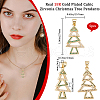 Beebeecraft 5Pcs Brass Micro Pave Cubic Zirconia Pendants ZIRC-BBC0002-88A-2