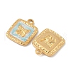 304 Stainless Steel Enamel Pendants STAS-U057-18G-2