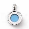 Synthetic Turquoise Charms KK-C245-01P-2