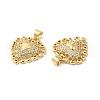 Brass Micro Pave Colorful Cubic Zirconia Pendants ZIRC-L103-003G-2