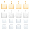 Unicraftale DIY Blank Square Pendant Making Kit DIY-UN0005-45-1
