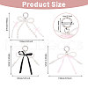 Globleland 3Pcs 3 Styles Alloy Keychains KEYC-GL0001-17-2